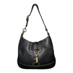 NOT FOR SALE! Vintage COACH HAMPTON Black Pebbled Leather Hobo Shoulder Bag